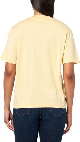 تي شيرت Lacoste النسائي ذو المقاس المريح من القطن الناعم in Kuwait