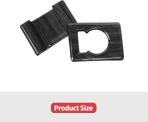 Jimen Fit for Ford F150 2015-2020, 2PCS 4WD Four Wheel Drive Switch Frame & Center Console Power Outlet Cover Trim (Carbon Fiber) in Saudi Arabia