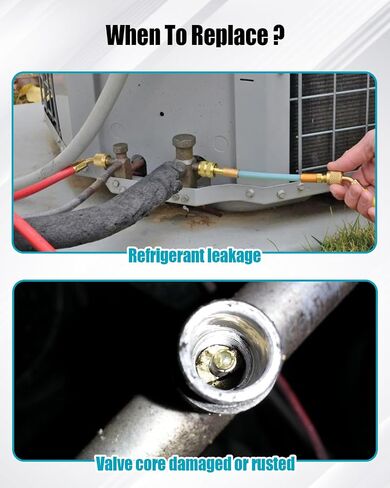 Air Conditioning Valve Core Fit for HVAC R410 R32 R22, HVAC High Pressure Teflon Seal for Refrigeration Systems and Air Conditioning, 50 PCS in Saudi Arabia