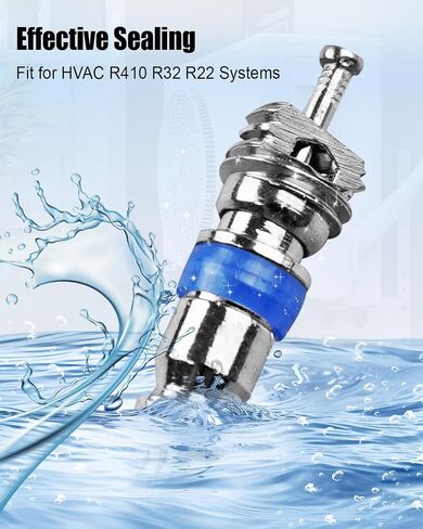 Air Conditioning Valve Core Fit for HVAC R410 R32 R22, HVAC High Pressure Teflon Seal for Refrigeration Systems and Air Conditioning, 50 PCS in Saudi Arabia