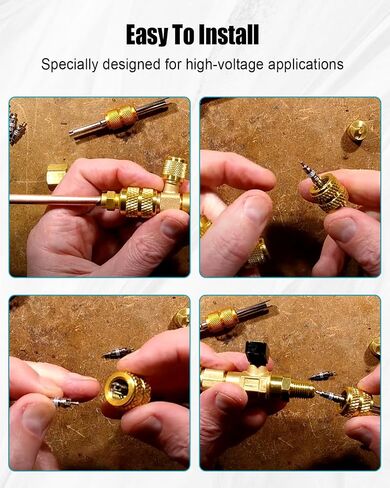 Air Conditioning Valve Core Fit for HVAC R410 R32 R22, HVAC High Pressure Teflon Seal for Refrigeration Systems and Air Conditioning, 50 PCS in Saudi Arabia