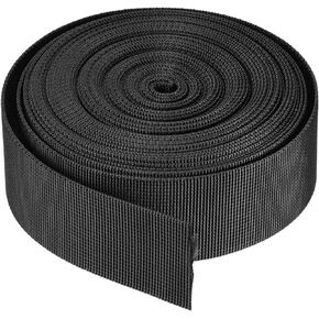 MECCANIXITY Flat Nylon Webbing Strap 1.5 Inch 10 Yards Champagne for Backpack Luggage