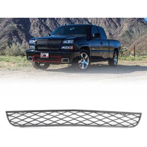 Front Lower Grille Gray Compatible with Chevrolet Silverado SS 2003-2006 Replaces 12335765