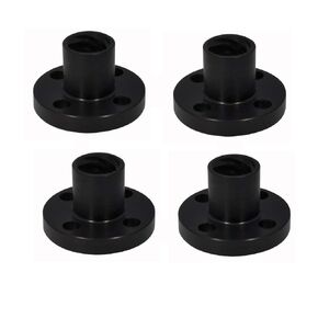 Leise T8 Bleischraube, POM-Mutter, 2 mm, Acme-Gewindeschraube, Tr8x2 Muttern für 3D-Drucker, CNC-Z-Achse (2 mm Pitch 2 mm Mine) 4 Stück