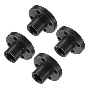 uxcell T8 POM Lead Screw Trapezoidal Nut 2mm Pitch 8mm Lead for 3D Printer Black 4Pcs