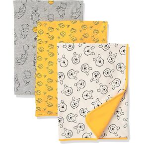Amazon Essentials Disney | Marvel | Star Wars Unisex Kids' Swaddle Blankets, Pack of 3