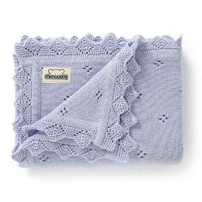 mimixiong Cotton Baby Blanket Knitted Crochet Receiving Crib Nursery Swaddling Blankets for Newborn Baby Boy Girl 30x40 Inch (Apricot)