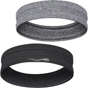Headbands Sweatbands for Women Men│Super Absorbent Sports Headband │ Nonslip Stretchy Sweat Bands Headbands │Soft Workout Head Bands Hairband Sweatband for Fitness Exercise