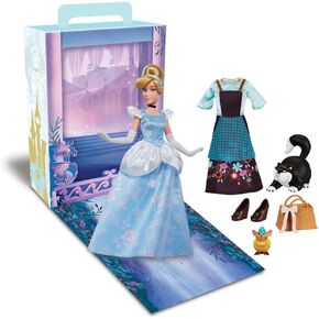 Disney Store Official Cinderella Story Doll, Cinderella, 11 Inches, Fully Posable Toy in Glittering Outfit - Suitable for Ages 3+ Toy Figure, Gifts for Girls, New for 2023?