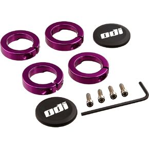 Odi Lock Jaw Bicycle Grip Lock-On Clamps with Caps (Purple)
