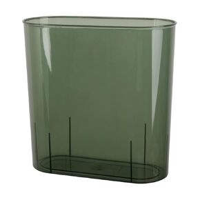 Anyoifax Small Trash Can Slim Garbage Can 3 Gallon Waste Basket Trash Bin Container for Bathroom, Bedroom, Living Room, Kitchen, Under Desk, Office, Colleg Dorm - Green