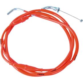 NIBBI High Performance Motorcycle Throttle Cable Adjustable GY6 Scooter Throttle Cable Flat Slide Carburetor Throttle Cable Red 185CM Fit Yamaha TaoTao Kymco SYM GY6 Scooter 125 150 Moped (black)