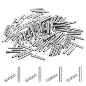 uxcell 100Pcs Hex Socket Grub Screw, M6x16mm 304 Stainless Steel Head Socket Set Screws Flat Point Grub Bolt for Door Handles, Light Fixture Repair