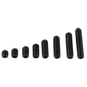 M3 Black Hex Socket Cap Head Screw Steel Socket Cup Point Grub Set Screw Assortment 200pcs