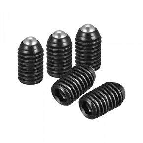 uxcell Ball Point Set Screws, 20pcs M8 x 20mm High Carbon Steel Metric Spring Hex Socket Grub Screw