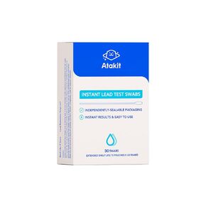 ATAKIT-Instant Lead Test Swabs-Rapid Lead Surface Test Kit (30 pcs)-Independently Sealable Packaging for 3 Pouches x 10 Swabs per Box-Use on Housepaint Results in 20 Seconds-Just dip in Water to Use