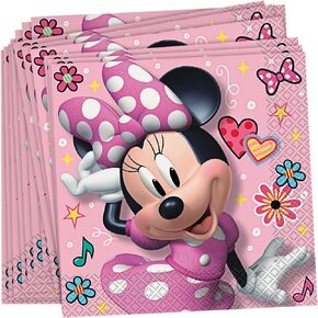 Disney Minnie Mouse Luncheon Napkins | 6.5" x 6.5" | 16 Pcs