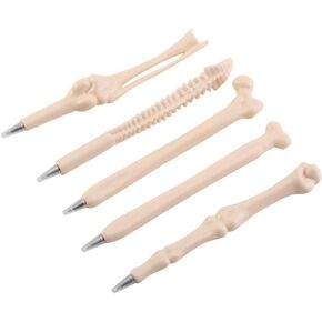Ballpoint Pens,5PCS/Set Novelty Bones Shape Ballpoint Pens School Office Supplies Kids Gift