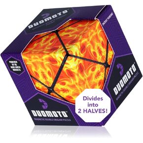 Magnetic Transforming Cube - Shape Shifting Double Creativity Puzzle w/ 96 Rare Earth Magnets - Transforms Into Over 100 Shapes - by Fun in Motion Toys - Creators of Shashibo & Cubendi