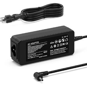 40W AC Adapter Charger for Samsung 11.6" Chromebook 2 3 XE500C13-K04US XE500C13 XE501C13 XE303C12 303C 500C 503C XE500C12 XE503C12 W14-026N1A BA44-00322A,40W 12V 3.33A Laptop Power Supply Cord