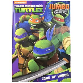 Teenage Mutant Ninja Turtles Jumbo Coloring and Activity Book 48-Page (1 Book) Assorted Action Themes