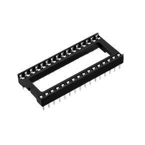 uxcell 6pcs DIP IC Chip Socket Adaptor Solder Type 2.54mm Pitch Dual Row 32 Flat Pin 15.2mm Row Pitch