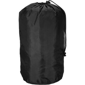 PATIKIL Stuff Sack, 10 x 20 Inch Waterproof Outdoor Storage Sack Portable Drawstring Dust Flap Bag for Camping, Black