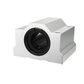 Silver Tone 25mm Inner Diameter Aluminium Alloy Linear Ball Roller Bearing Sliding Block