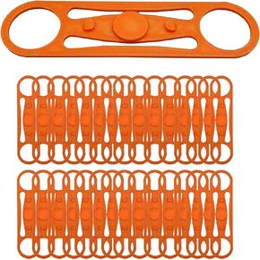 Hot Wheels Compatible 3D Printed Track Connectors - Set of 30 (Orange) - ELLTI
