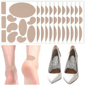 187 Pieces Moleskin Adhesive Pads for Feet Flannel Pads Blister Prevention Pads Callus Cushions for Hiking, 5 Shapes （187 Pieces）