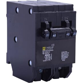 Square D by Schneider Electric HOMT2020240CP Circuit Breaker, Black