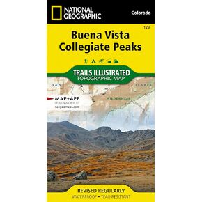 Buena Vista, Collegiate Peaks Map (National Geographic Trails Illustrated Map, 129)