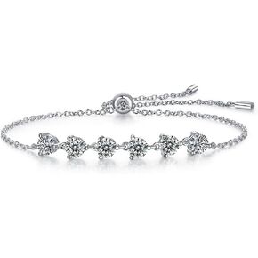 Moissanite Tennis Bracelet, Mothers Day Gifts for mom wife women, 20th 30th 40th 50th 60th Birthday day gifts, Christmas day gifts, Valentine's Day for her