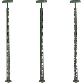 LQS56HO 3pcs Model Railway Lights Lattice Mast lamp 13.5cm or 5.31inch Track Light HO Scale Layout