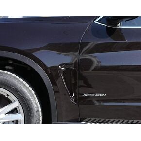 Car Xdrive Emblem Shark Gills Side Air Flow Fender Vent Decoration Cover Trim for BMW X5 f15 X5M F85 2014-2018 (Chrome) in Kuwait
