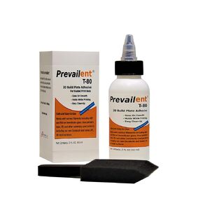 T-80, 3D Printer Adhesive Bed Glue Starter Pack - Helps Prevent Warping, Strong Hold and Easy Release with Various Filament Types Including PLA, ABS, TPU, and PETG, 4 fl oz. (118ml)