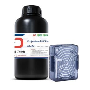 Siraya Tech Build 3D Printer Resin - High Precision Engineering Resin, Non-Brittle, Tappable, Low Warp & Shrink, for Detailed Models & Functional Parts and 8K LCD 3D Printers (Sonic Grey, 1kg)