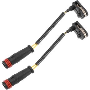 ACROPIX Car Brake Pad Sensor Front Rear Disc Brake Pad Wear Indicator Sensor Fit for Mercedes-Benz E350 - Pack of 2 Black