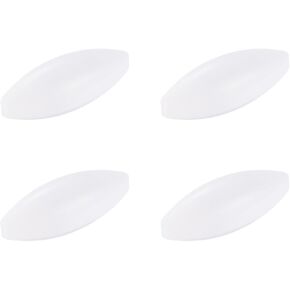 MECCANIXITY محرك مغناطيسي خلاط قضيب تحريك 35 مم (1.38 بوصة) × 15 مم شكل الزيتون PTFE طلاء مغناطيس أبيض للمختبر 4 قطعة in Kuwait