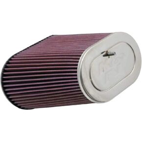 K&N Universal Clamp-On Air Intake Filter: High Performance, Premium Washable, Replacement Filter: Flange Diameter: 3.125 In, Filter Height: 9 In, Flange Length: 0.625 In, Shape: Oval Straight, RF-1012