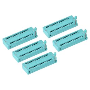 PATIKIL Universal IC Test ZIF Socket 40 Pin 3.0mm Pitch for Microcontroller, Chip, Breadboard, Program IC's, 5 Pack