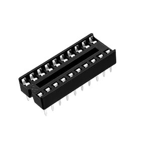 uxcell 8pcs DIP IC Chip Socket Adaptor 2.54mm Pitch 7.6mm Row Pitch 2 Row 20 Flat Pins Soldering