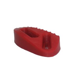 Shark Foot Stop for Longboard or E-Skateboard, Extremely Resistant, Footstopper Inside - Improved Traction, Balance, and Control for Longboards or E-Skates, Down Hill (Red, Goofy)