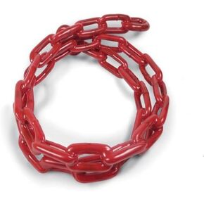 Greenfield 2115-RD PVC Coated Anchor Chain, Red, 1/4" x 4'