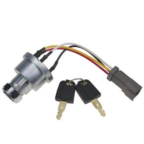 Solarhome 142-8858 Ignition Switch with 2 Keys for Caterpillar 257B Cat D6T 247B D6R D6T 267B 906 246B 242B 267B 216B 226B