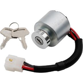 Ignition Switch 6610155200 6610155200 Replacement for Kubota Garden Tractor G2160 G2460G TG1860 G1700 G1800 G1900 G2000 G2160 G2460G TG1860 Zero Turn Mower ZD18 ZD21 ZD25F ZD28