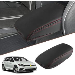 for 2013-2019 Volkswagen VW Golf 7 MK7 MK7.5 Central Console Armrest Rest Pad 2019 Golf 7 MK7 MK7.5 Center Console Seat Box Cover Protector Automotive Car Center Console Soft Cushion