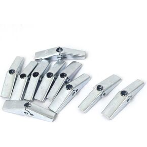 Uxcell 50 مللي متر طول M5 أنثى موضوع الربيع تحميل جوفاء جدار مرساة الجناح المكسرات 10 قطعة in Kuwait