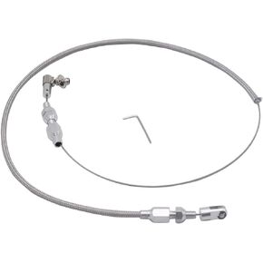 24" Braided Stainless Steel Universal Throttle Cable Kit