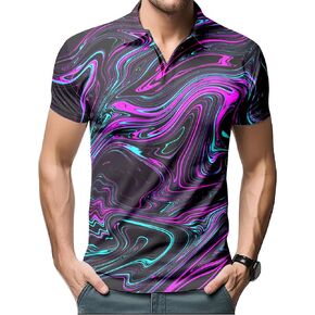 Mens 70s Golf Shirts for Men,Funny Golf Shirts for Men Short Sleeve,Mens 70s Shirt 70s Outfits for Men